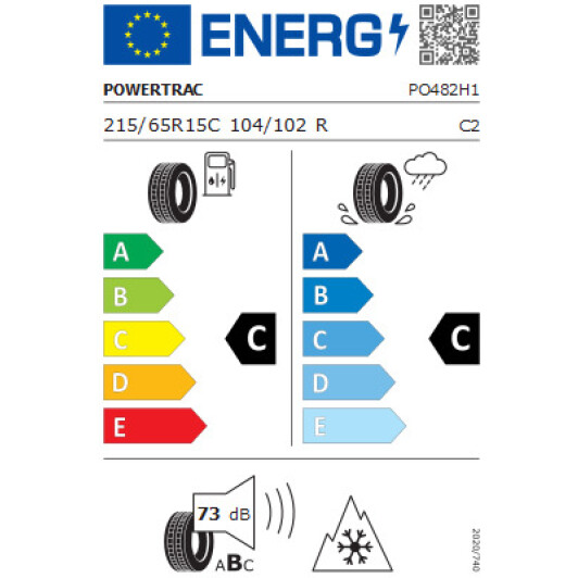 Шина Powertrac Snowtour 215/65 R15C 104/102R