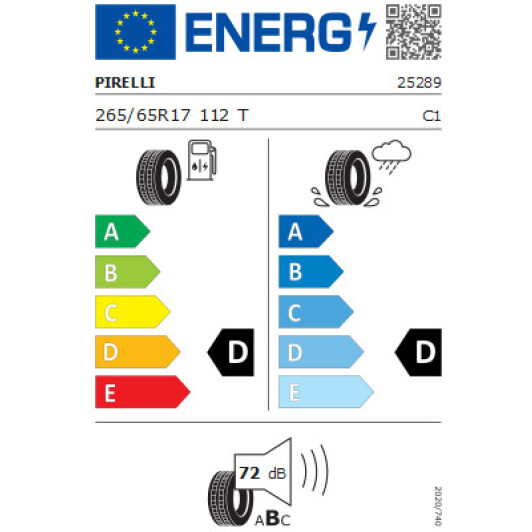 Шина Pirelli Scorpion ATR 265/65 R17 112T Румунія, 2021 р. Румыния, 2021 г.