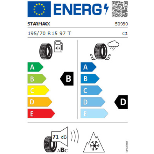 Шина Starmaxx Ice Gripper W810 195/70 R15 97T XL Туреччина, 2022 р. Туреччина, 2022 р.