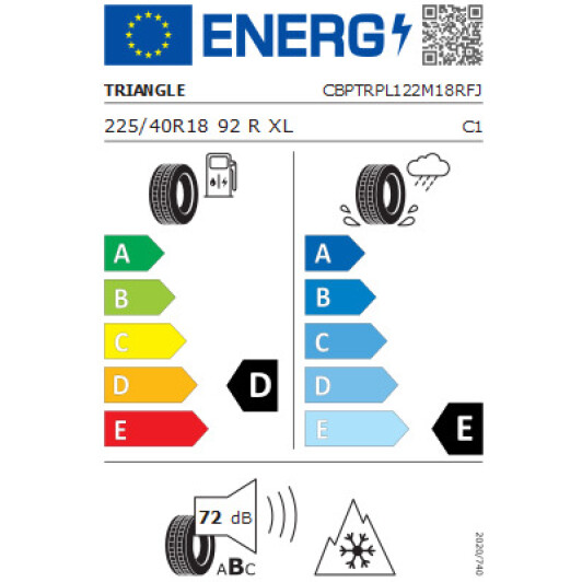 Шина Triangle SnowLink PL01 225/40 R18 92R XL