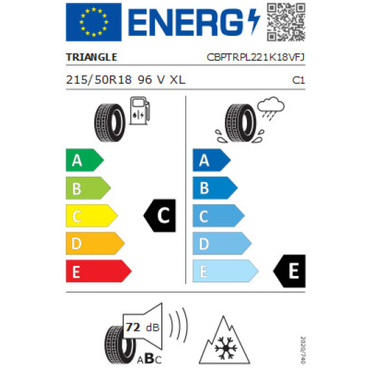 Шина Triangle SnowLink PL02 215/50 R18 96V XL
