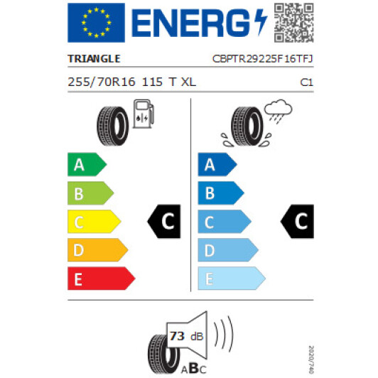 Шина Triangle AgileX AT TR292 255/70 R16 115T XL Китай, 2022 р. Китай, 2022 г.