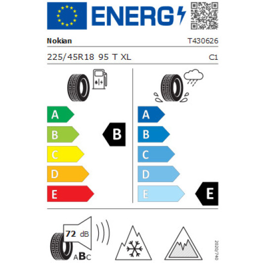 Шина Nokian Hakkapeliitta R3 225/45 R18 95T ROF XL