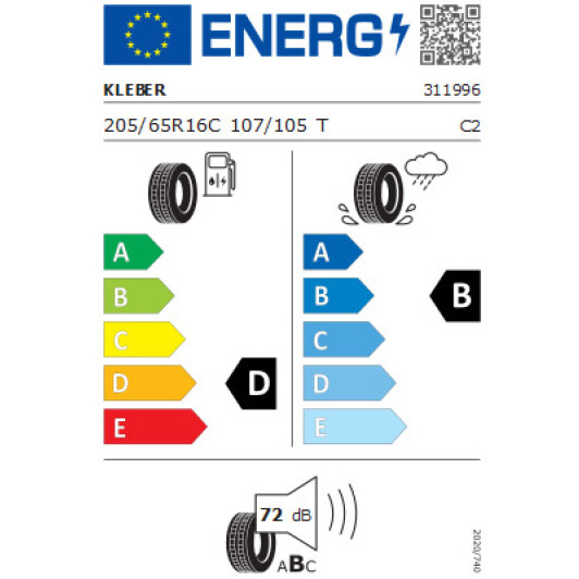 Шина Kleber Transpro 205/65 R16C 107/105T Румыния, 2023 г. Румыния, 2023 г.