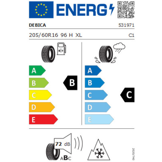 Шина Debica Frigo HP2 205/60 R16 96H XL уточняйте уточняйте