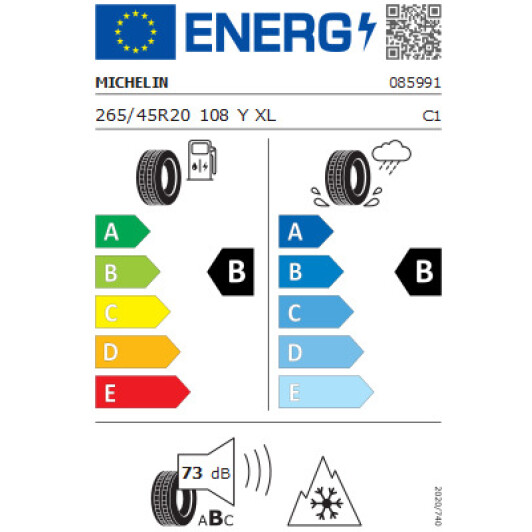 Шина Michelin CrossClimate 2 265/45 R20 108Y M+S XL
