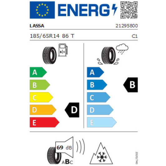 Шина LASSA Snoways 4 185/65 R14 86T