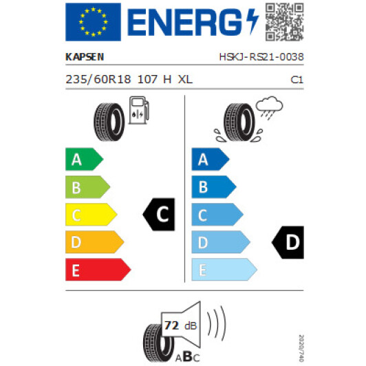 Шина Kapsen PracticalMax H/T RS21 235/60 R18 107H XL уточняйте уточняйте