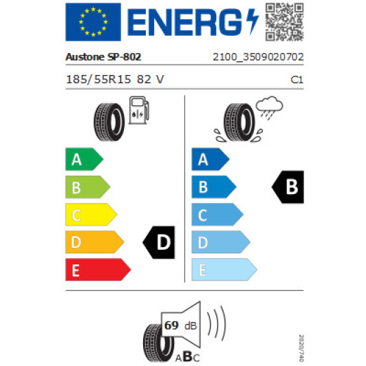 Шина Austone Athena SP-802 185/55 R15 82V Китай, 2022 г. Китай, 2022 г.