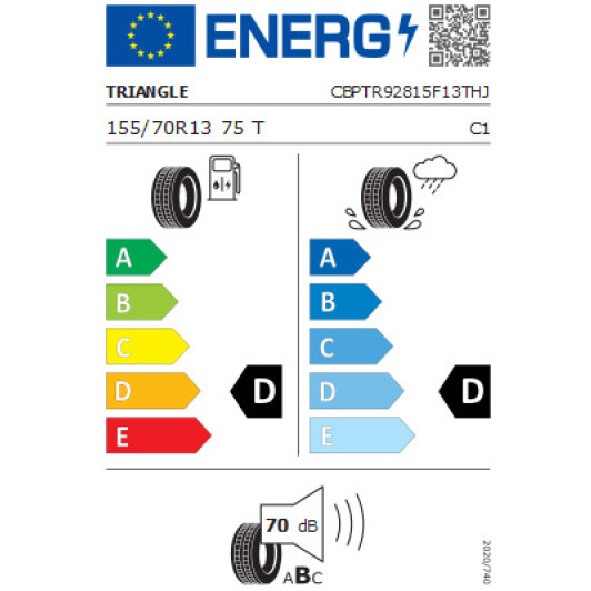 Шина Triangle TR928 155/70 R13 75T