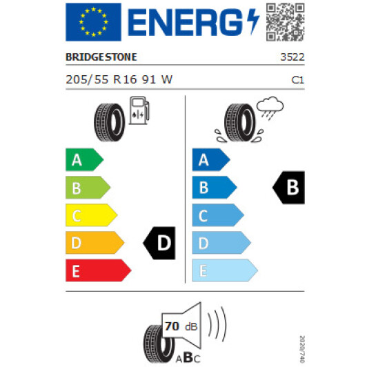 Шина Bridgestone Turanza ER300 205/55 R16 91W * Run Flat
