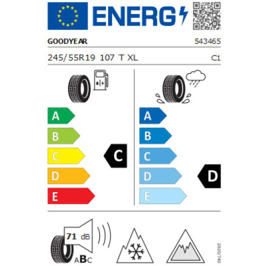 Шина Goodyear UltraGrip Ice SUV Gen-1 245/55 R19 107T XL Німеччина, 2023 р. Германия, 2023 г.