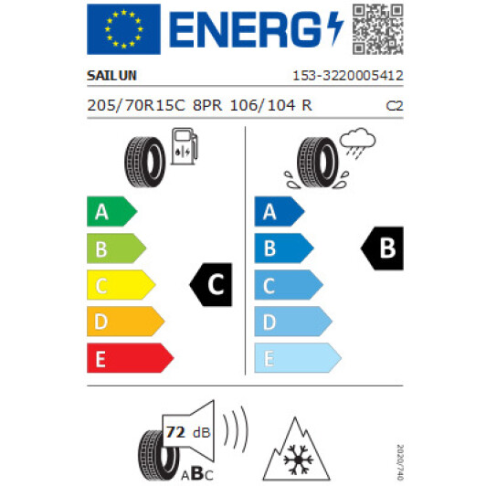 Шина Sailun Endure WSL1 205/70 R15C 106/104R Китай, 2023 р. Китай, 2023 г.