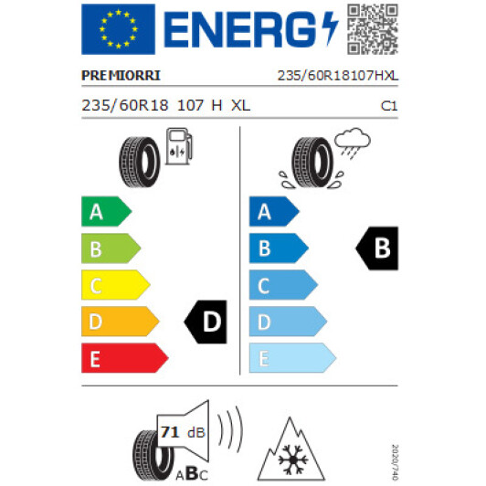 Шина Premiorri Vimero-SUV 235/60 R18 107H XL