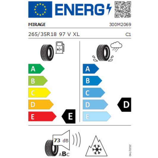 Шина Mirage MR-W562 265/35 R18 97V XL