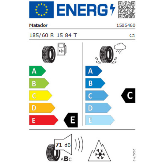 Шина Matador MP93 Nordicca 185/60 R15 84T Словаччина Словаччина