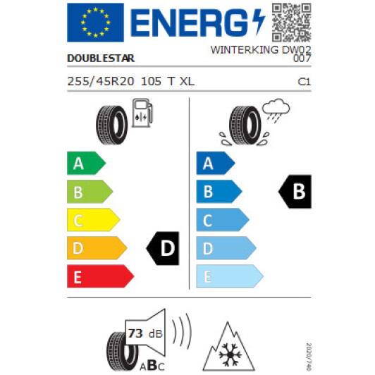 Шина Doublestar Winterking DW02 255/45 R20 105T XL