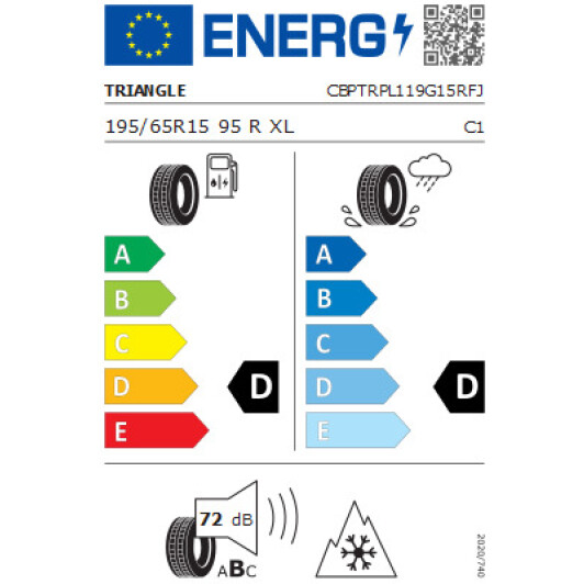 Шина Triangle SnowLink PL01 195/65 R15 95R XL Китай, 2023 р. Китай, 2023 г.