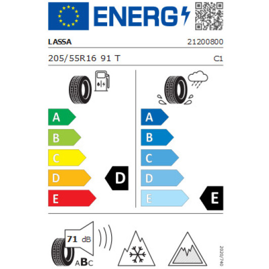 Шина LASSA Iceways 2 205/55 R16 91T (под шип) Турция, 2023 г. Турция, 2023 г.