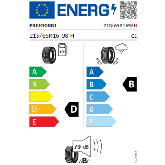 Шина Premiorri Solazo 215/65 R16 98H