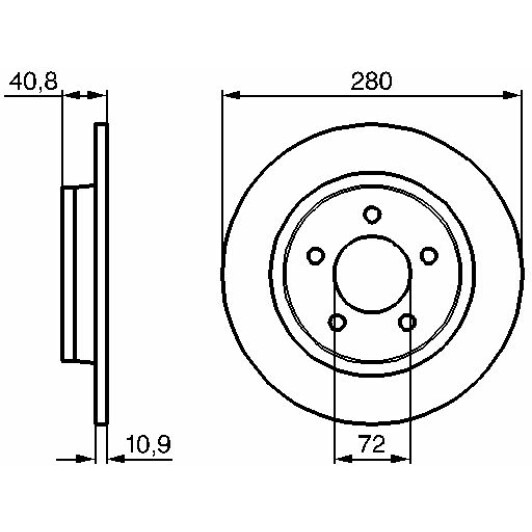 Тормозной диск Bosch 0 986 479 C79