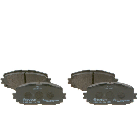 0986494770 Bosch Тормозные колодки для Toyota Yaris