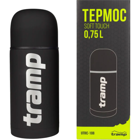 Термос Tramp Soft Touch 750 мл чорний