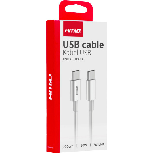 Кабель Amio FullLINK 03897 type-C - type-C 2 м