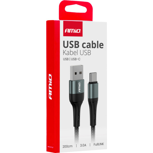 Кабель Amio FullLINK 03912 USB - type-C 2 м