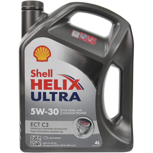 Масло Shell Helix Ultra ECT C3 5W-30 4 л на Isuzu Rodeo