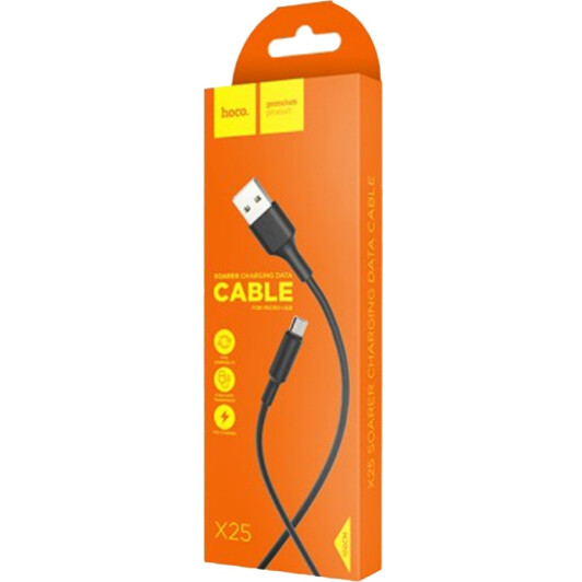 Кабель Hoco X25 X25MICROBLACK USB - Micro USB 1 м