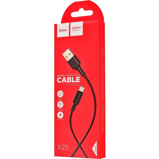 Кабель Hoco X25 X25TYPECBLACK USB - USB type-C 1 м