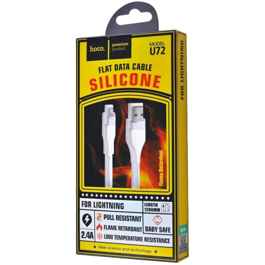 Кабель Hoco U72 U72LIGHTNINGWHITE USB - Apple Lightning 1,2 м