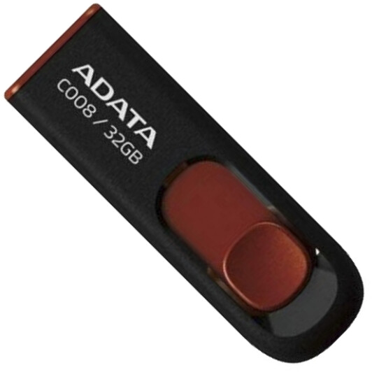 Флешка Adata C008 Black/Red 32 ГБ