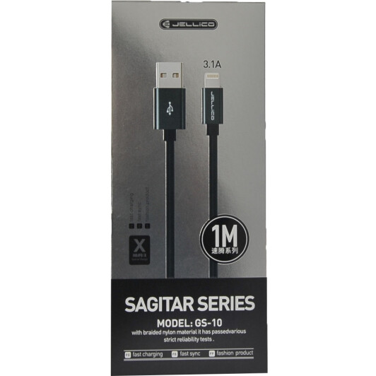 Кабель Jellico GS-10 RL061694 USB - Apple Lightning 1 м