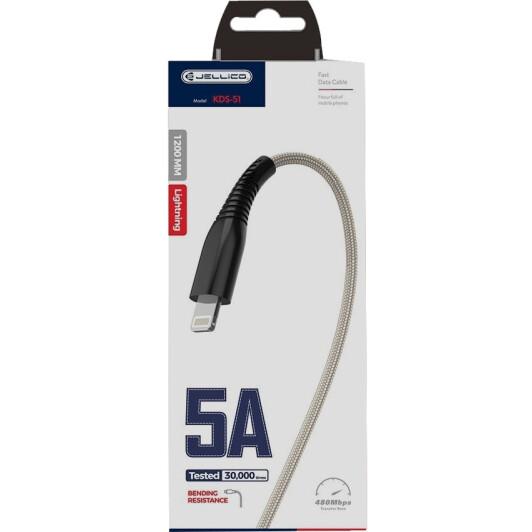 Кабель Jellico KDS-51 RL057341 USB - Apple Lightning 1,2 м
