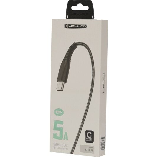 Кабель Jellico KDS-51 RL057351 USB - USB type-C 1,2 м