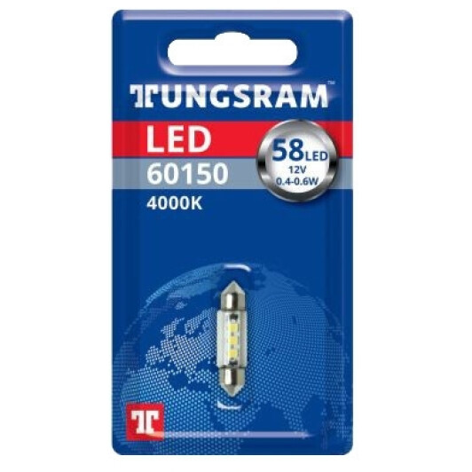 Автолампа Tungsram C5W SV8,5 0,5 W 60150