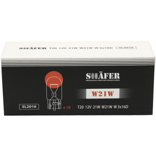 Автолампа Shafer W21W W3x16d 21 W SL2016