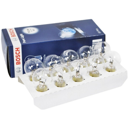 Автолампа Bosch Pure Light P21W BA15s 21 W прозора 1987302201-8DS