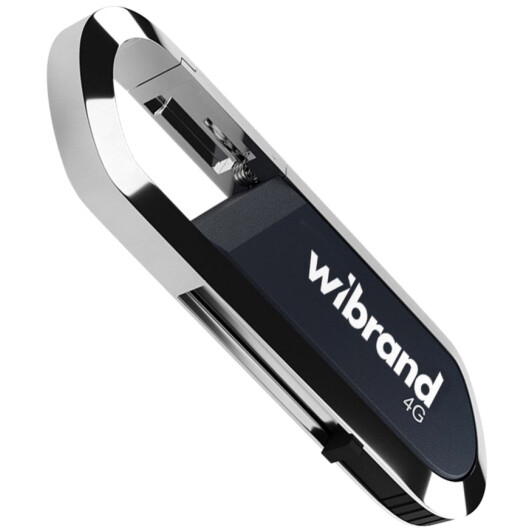 Флешка Wibrand Aligator Grey 4 ГБ