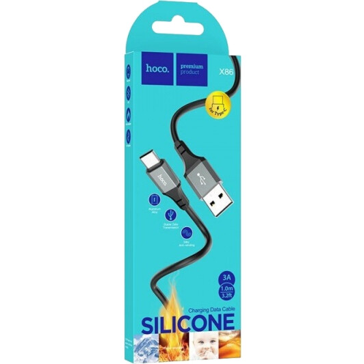 Кабель Hoco X86 Spear 51362 USB - type-C 1 м