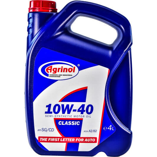 Моторное масло Agrinol Classic 10W-40 4 л на Kia Retona