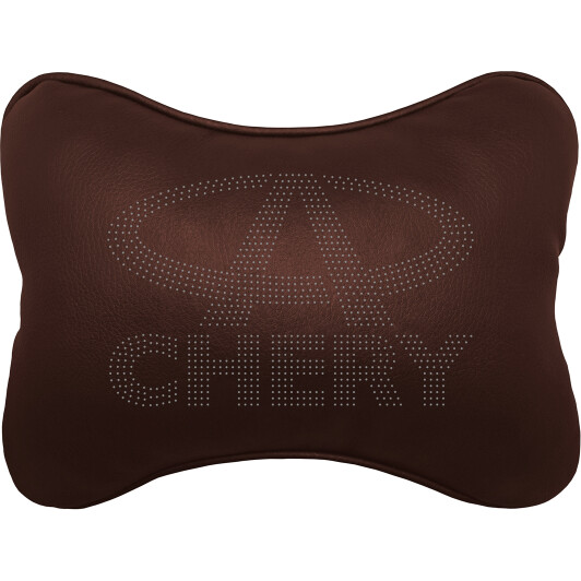 Подушка-подголовник StatusCASE коричневая Chery ap0012302