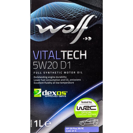 Моторное масло Wolf Vitaltech D1 5W-20 1 л на Acura RSX