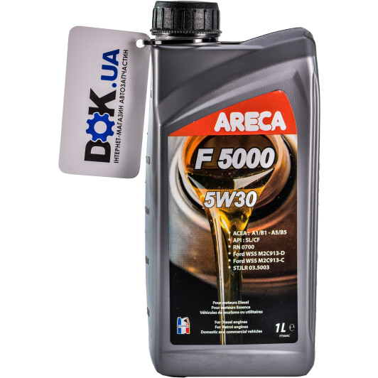 Моторное масло Areca F5000 5W-30 1 л на Citroen Nemo
