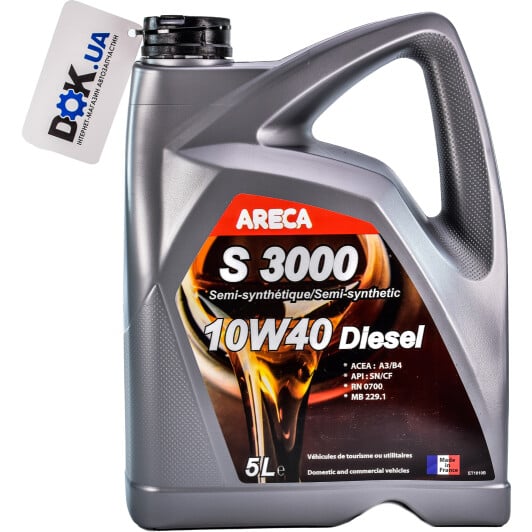 Моторное масло Areca S3000 Diesel 10W-40 5 л на Citroen C6