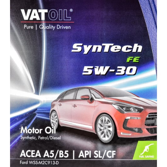 Моторное масло VatOil SynTech FE 5W-30 1 л на Fiat 500