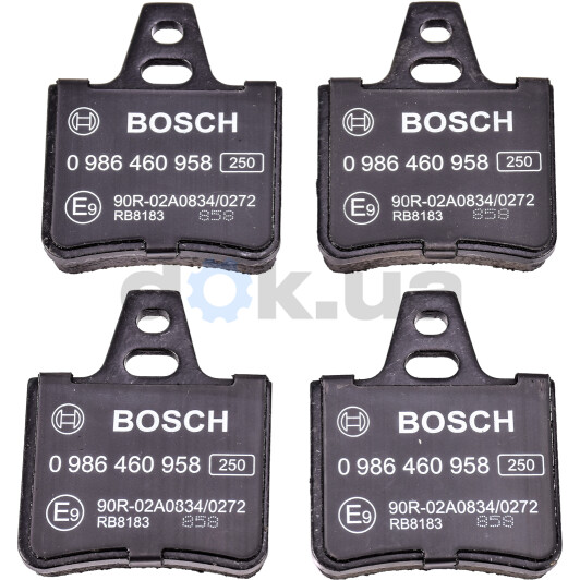 Гальмівні колодки Bosch 0 986 460 958 для Citroen Xantia