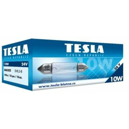 Автолампа Tesla Standard C10W SV8,5-8 10 W прозора b86202